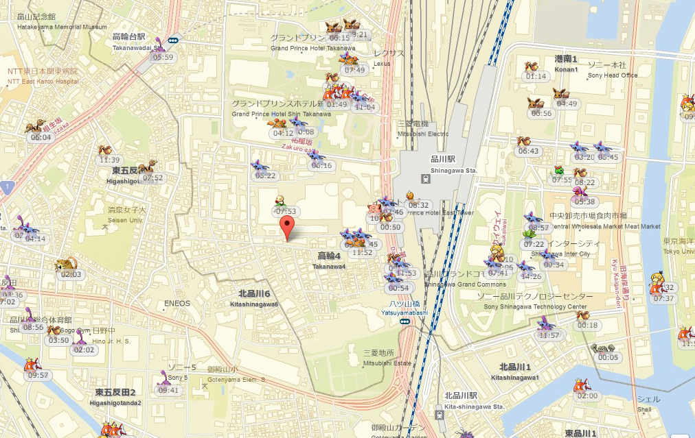 ポケモンgoマップ 品川 Pokemon Go情報japan